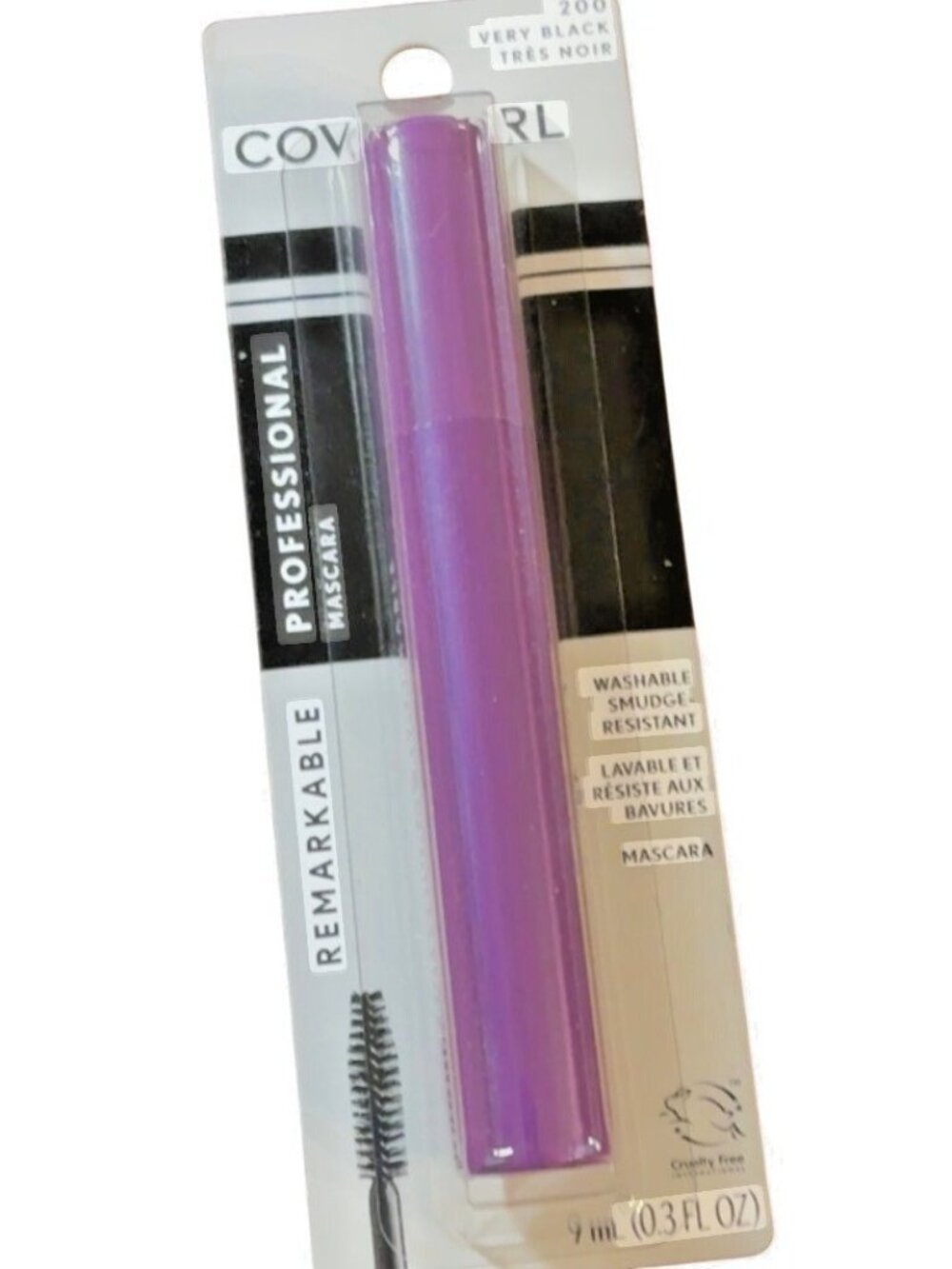 Covergirl Professional Remarkable Waterproof Mascara Very Black 0.3oz Defining